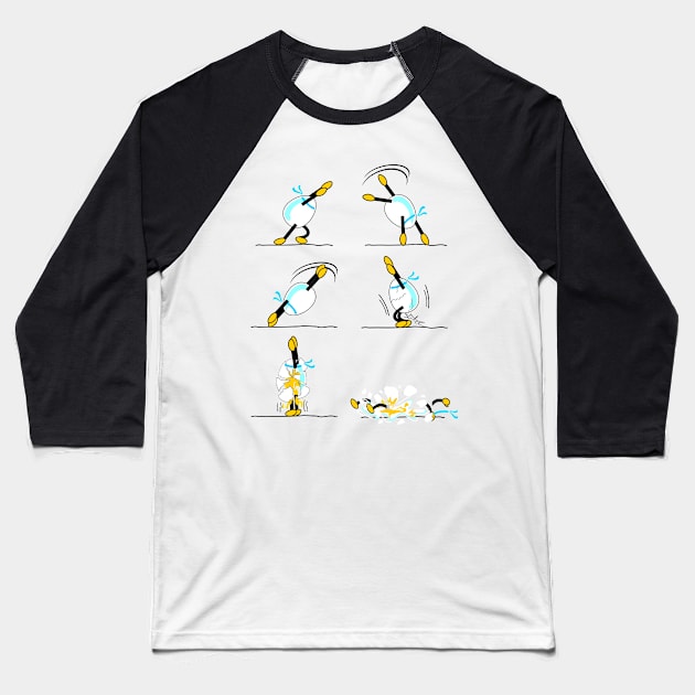 Egg Sports Academy- Gymnastic Baseball T-Shirt by Hydra